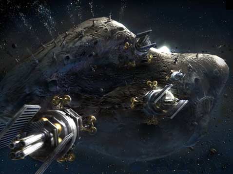 Операция по захвату опасного объекта в самом разгаре (иллюстрация SpaceWorks Engineering/Space.com).